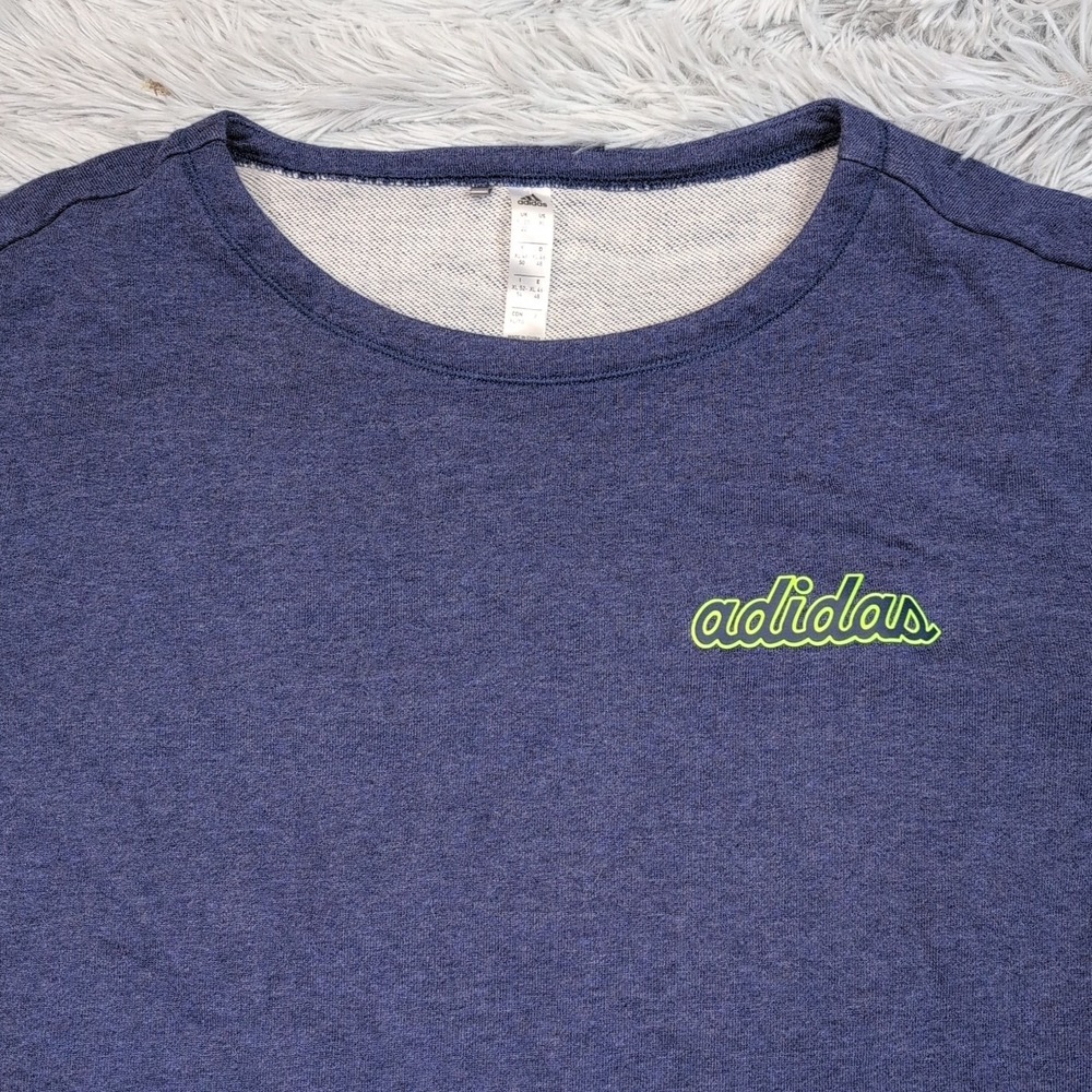 Adidas Sweatshirt Womens‎ XL Blue Athletic Comfort Streetwear Soft Chore - Picture 9 of 13